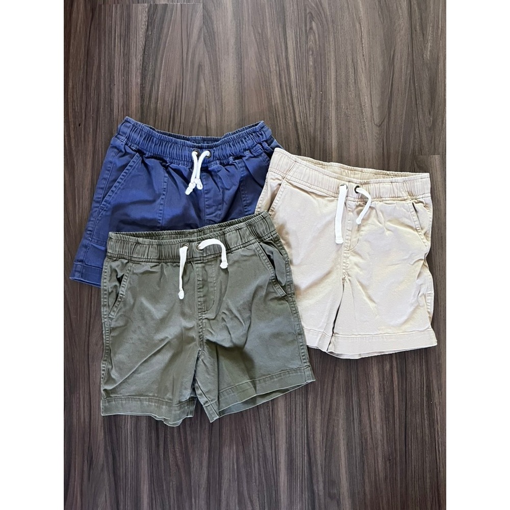 Primary Kids Stretch Chino Drawstring and Chino Midi Short size 6-7 lot of 3